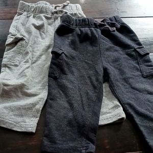 Black and gray kids 18 month cargo pants